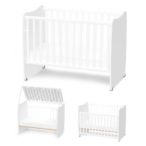 LORELLI ΒΡΕΦΙΚΗ ΚΟΥΝΙΑ ΜΕΤΑΤΡΕΠΟΜΕΝΗ ΣΕ ΚΡΕΒΑΤΙ STARS 60/120 WHITE 10150610024A