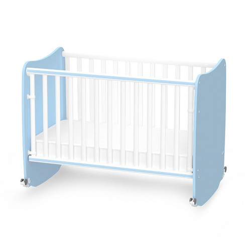 LORELLI ΒΡΕΦΙΚΗ ΚΟΥΝΙΑ ΜΕΤΑΤΡΕΠΟΜΕΝΗ ΣΕ ΚΡΕΒΑΤΙ STARS 60/120 WHITE/BABY BLUE 10150610039A