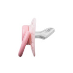 Πιπίλα μωρού με ορθοδοντική θηλή σιλικόνης.