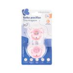 Η φωτογραφία δείχνει Πιπίλα μωρού με ορθοδοντική θηλή σιλικόνης.