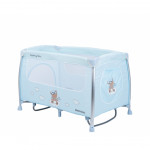 Παρκοκρέβατο της εταιρείας Kikka Boo κατασκευασμένο από αλουμίνιο.