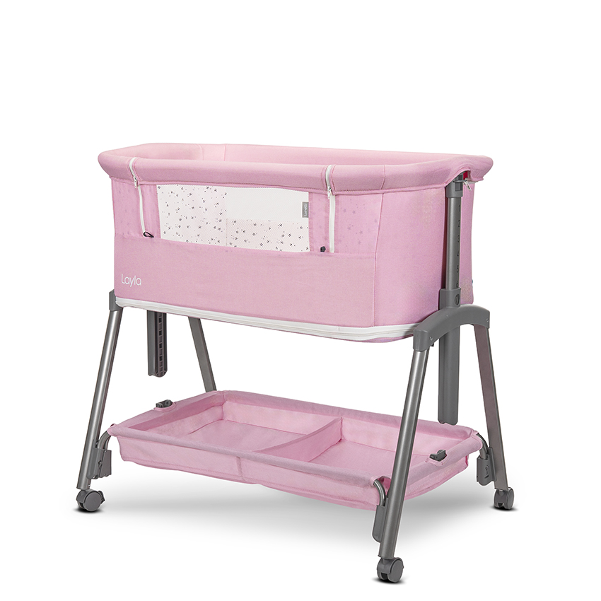 LORELLI ΒΡΕΦΙΚΟ ΛΙΚΝΟ-ΠΑΡΚΟΚΡΕΒΑΤΟ LAYLA 2 IN 1 PINK 10080742613