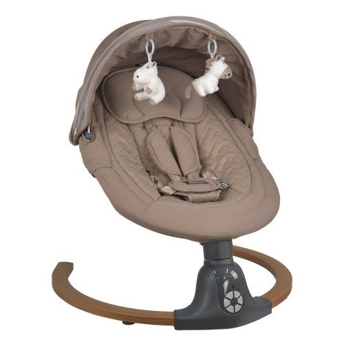 BEBE STARS ΗΛΕΚΤΡΙΚΗ ΚΟΥΝΙΑ FLUFFY FOREST NATURAL BEIGE 257-182