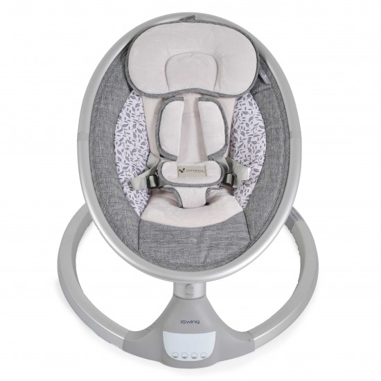 Ηλεκτρική κούνια iSwing της εταιρείας CangarooΑναλυτικά Χαρακτηριστικά:Κατάλληλο για παιδιά από 0 έως 6 μηνών και με μέγιστο βάρος 9 κιλά.