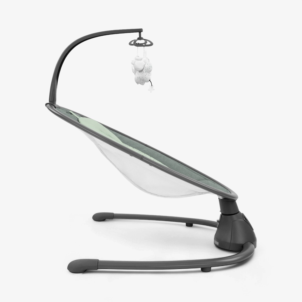 Η φωτογραφία δείχνει Ηλεκτρική Κούνια Ρηλάξ Kikka boo Twiddle Mint 2024Το Twiddle είναι εδώ με ένα ΝΕΟ σχέδιο! Η κούνια είναι ελαφριά και άνετη και είναι εντελώς αθόρυβη.