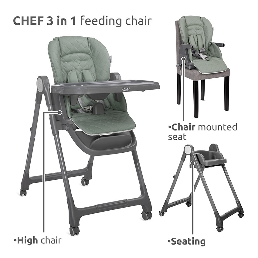 LORELLI ΚΑΡΕΚΛΑΚΙ ΦΑΓΗΤΟΥ 3 σε 1: Καρεκλάκι / Κάθισμα με καρέκλα / ΚαθίσματαΑναδιπλώνεται σε συμπαγές μέγεθοςΡυθμιζόμενος διπλός δίσκος / επάνω αφαιρούμενος δίσκοςΡύθμιση της πλάτης σε 4 θέσεις - έως και 160° θέση κατάκλισηςΤοποθετημένος δίσκος στα πίσω πόδια της καρέκλαςΡύθμιση ύψους καθίσματος 5 θ