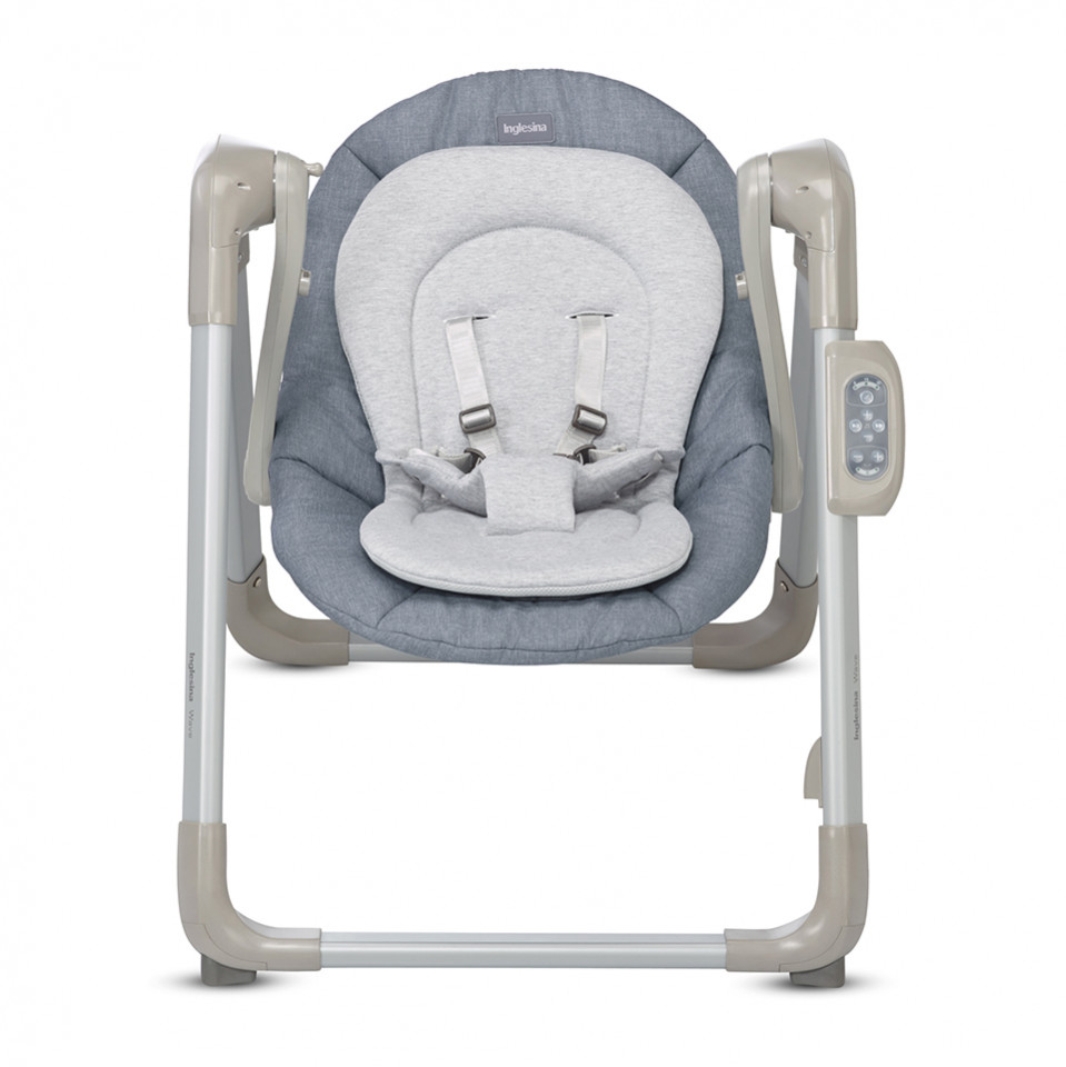 Η φωτογραφία δείχνει Το&nbsp;Wave&nbsp;της&nbsp;Inglesina&nbsp;είναι η πρώτη&nbsp;κούνια&nbsp;του παιδιού! Θα το λικνίσει και θα το βοηθήσει να χαλαρώσει, να κοιμηθεί αλλά και να παίξει όταν είναι ξύπνιο.