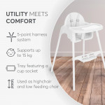 Η φωτογραφία δείχνει Το Jammy συνθέτει ένα ιδανικό περιβάλλον για την ώρα του φαγητού ενώ ταυτόχρονα εγγυάται την ασφάλεια του παιδιού και τη δικιά σας ευκολία.