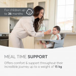 Η φωτογραφία δείχνει Ξύλινο καρεκλάκι 2 σε 1 κατάλληλο για διαφορετικά παιδικά στάδια της εταιρείας Kikka BooΑναλυτικά Χαρακτηριστικά:Κατάλληλο για παιδιά που μπορούν να καθίσουν χωρίς βοήθεια και έως 36 μήνες - στάδιο 1.