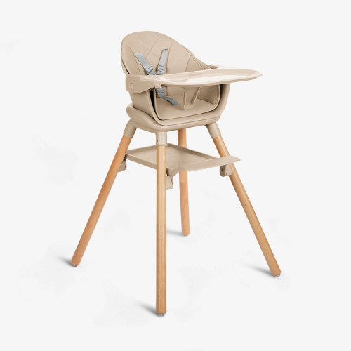 KIKKA BOO ΚΑΡΕΚΛΑΚΙ ΦΑΓΗΤΟΥ 2 ΣΕ 1 WOODY BEIGE 2024 31004010174