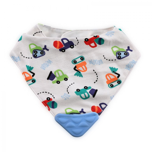 LORELLI ΒΡΕΦΙΚΗ ΣΑΛΙΑΡΑ BANDANA BIB WITH TEETHER 1026017-CARS