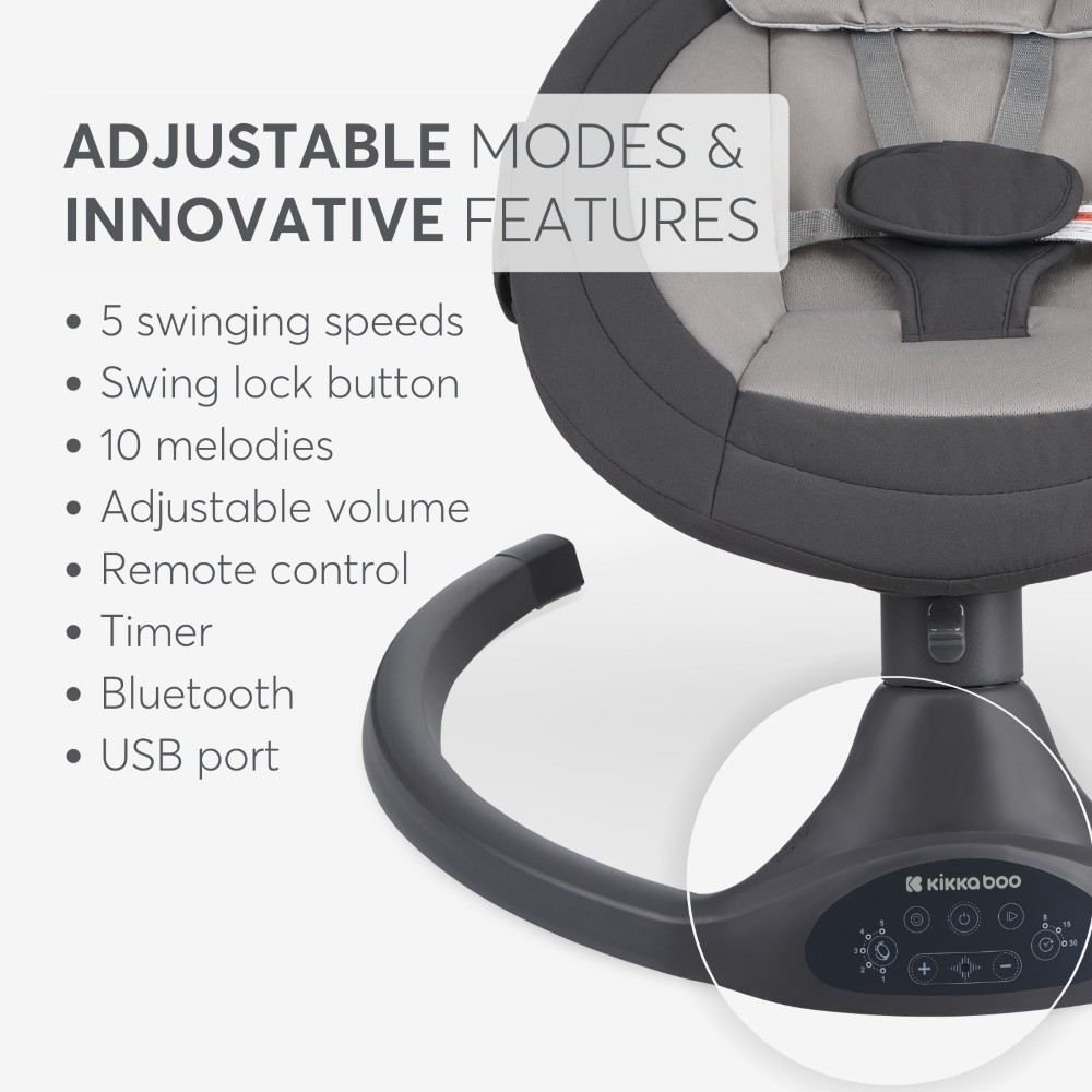 Η φωτογραφία δείχνει Ηλεκτρικό ρηλάξ της εταιρείας Kikka boo.