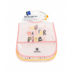 Κατασκευασμένο από αδιάβροχο υλικό EVAΑσφαλές και εύκολο στον καθαρισμόΜε συλλέκτη ψίχουλων και κούμπωμα velcroΚατάλληλο για παιδιά 4+ μηνών3 τεμάχιαΔιαστάσεις:Προϊόν:&nbsp;24.