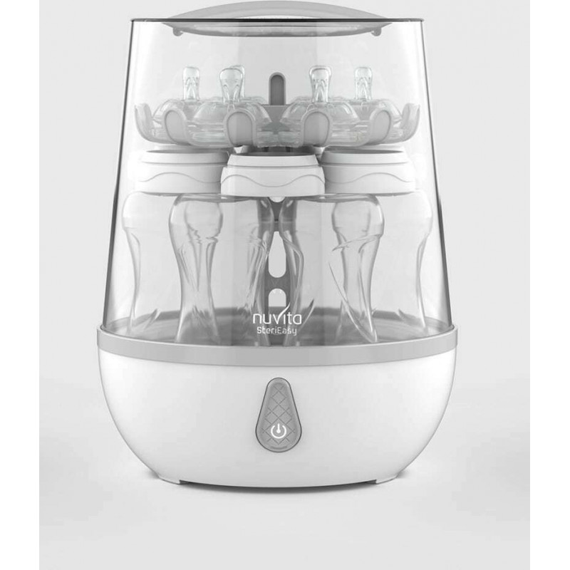 Αποστειρωτής ατμού - Sterieasy&nbsp;1083Εξαιρετικά γρήγορος και ασφαλής, ο αποστειρωτής ατμού SteriEasy αποστειρώνει έως και 6 μπιμπερό, θήλαστρα και αξεσουάρ σε μόλις 6 λεπτά, διατηρώντας το περιεχόμενο αποστειρωμένο για έως και 24 ώρες.