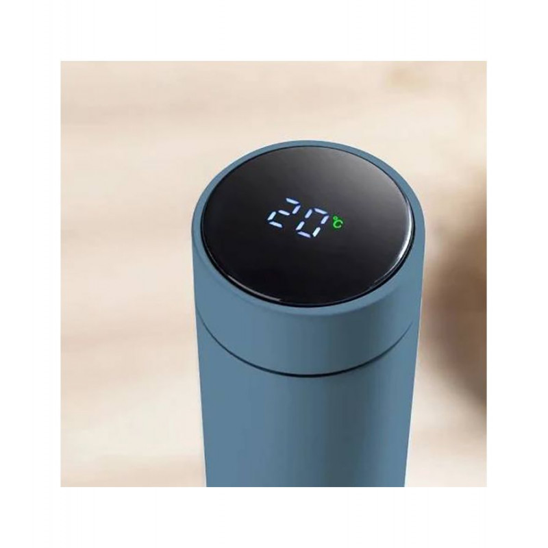 Θερμός από ανοξείδωτο ατσάλι με ψηφιακή ένδειξη θερμοκρασίας NUVITA 500ml 4455 Powder Blue NU-PPCP0056Πρακτικό θερμός υγρών για βόλτα, εκδρομές και για το σχολείο από ανοξείδωτο ατσάλι με αεροστεγές κλείσιμο.