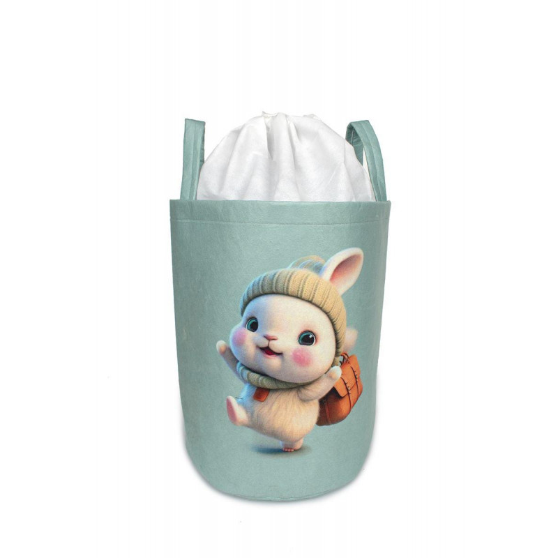 Υφασμάτινο καλάθι αποθήκευσης για την τακτοποίηση του παιδικού-βρεφικού δωματίου, διαστάσεων 50X30X45 cm και χωρητικότητας έως 32L με χρωματιστό σχέδιο ψηφιακής εκτύπωσης για να ομορφαίνει το δωμάτιο.