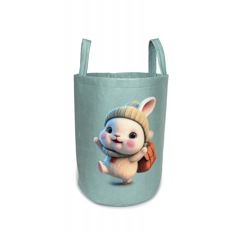 Υφασμάτινο καλάθι αποθήκευσης για την τακτοποίηση του παιδικού-βρεφικού δωματίου, διαστάσεων 50X30X45 cm και χωρητικότητας έως 32L με χρωματιστό σχέδιο ψηφιακής εκτύπωσης για να ομορφαίνει το δωμάτιο.