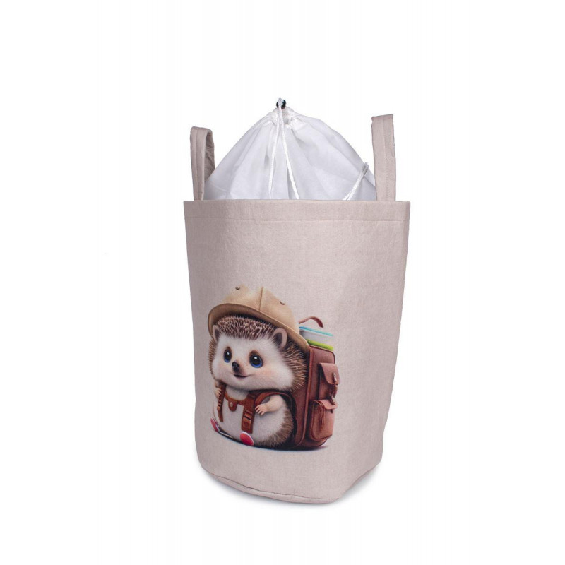 Υφασμάτινο καλάθι αποθήκευσης για την τακτοποίηση του παιδικού-βρεφικού δωματίου, διαστάσεων 50X30X45 cm και χωρητικότητας έως 32L με χρωματιστό σχέδιο ψηφιακής εκτύπωσης για να ομορφαίνει το δωμάτιο.