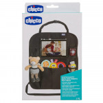 Η φωτογραφία δείχνει 0m+Όλα όσα χρειάζεστε κοντά σας!•&nbsp; &nbsp; Μια πλήρης θήκη οργάνωσης καθίσματος αυτοκινήτου με θέση για iPad – tablet έως 10” για να διασκεδάσει το παιδί κατά τη διάρκεια των ταξιδιών με το αυτοκίνητο.