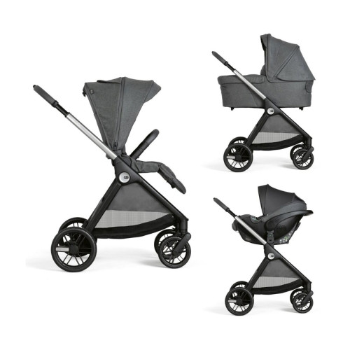 Chicco Καρότσι Μωρού Trio Bellagio με Κάθισμα και καλαθούνα Black Satin O09-87136-45