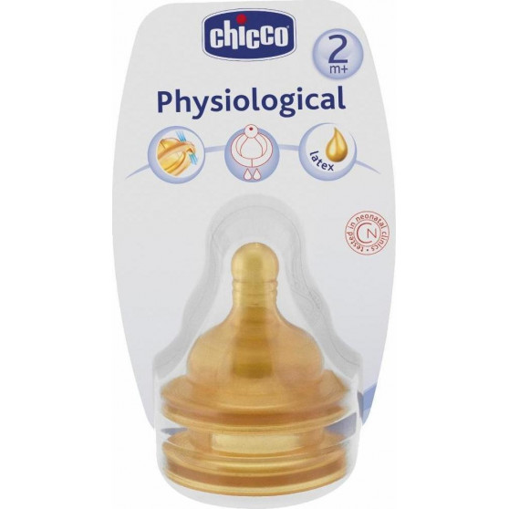 Θηλή της εταιρείας Chicco από καουτσούκ ρυθμιζόμενης ροής:Για ηλικίες 2+ μηνώνΑπό καουτσούκ υψηλής ποιότητας2 τεμάχιαΧωρίς BPA