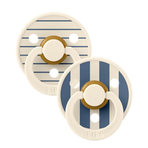 BIBS – STUDIO COLLECTION ΣΕΤ ΠΙΠΙΛΕΣ 2ΤΜΧ – PIN STEEL BLUE MIX – ΣΤΡΟΓΓΥΛΗ No2 12015105