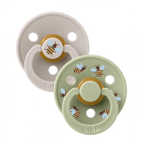 BIBS – STUDIO COLLECTION ΣΕΤ ΠΙΠΙΛΕΣ 2ΤΜΧ – BUMBLEBEE/MUSHROOM MIX – ΣΤΡΟΓΓΥΛΗ No1 11024102