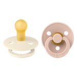 BIBS ΠΙΠΙΛΕΣ ΚΑΟΥΤΣΟΥΚ 2ΤΕΜ COLOUR No1 0m+ IVORY/ BLUSH.