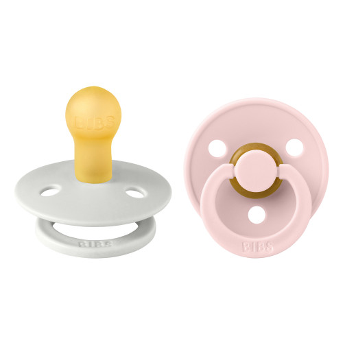 BIBS ΣΕΤ ΠΙΠΙΛΕΣ 2ΤΜΧ – COLOUR – HAZE/BLOSSOM – ΣΤΡΟΓΓΥΛΗ No1 110279