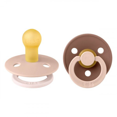 BIBS ΣΕΤ ΠΙΠΙΛΕΣ 2ΤΜΧ – COLOUR – FUSION BLUSH/WOODCHUCK – ΣΤΡΟΓΓΥΛΗ No1 11028102