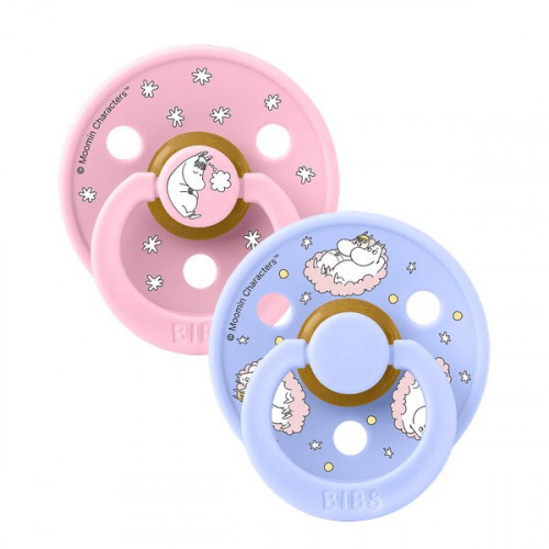 BIBS X MOOMINS COLOUR ΣΕΤ ΠΙΠΙΛΕΣ 2ΤΜΧ – SAILING NORDIC BABY PINK/HUSH MIX – ΣΤΡΟΓΓΥΛΗ No1 11033101