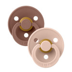 BIBS ΠΙΠΙΛΕΣ ΚΑΟΥΤΣΟΥΚ 2ΤΕΜ COLOUR No 2 6m+ WOODCHUCK/BLUSH.