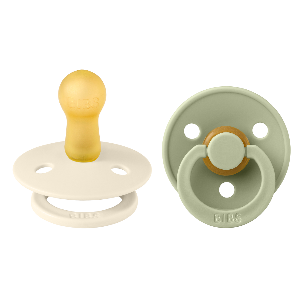 BIBS ΠΙΠΙΛΕΣ ΚΑΟΥΤΣΟΥΚ 2ΤΕΜ COLOUR No 2 6m+ IVORY/SAGE.
