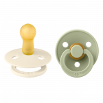 BIBS ΠΙΠΙΛΕΣ ΚΑΟΥΤΣΟΥΚ 2ΤΕΜ COLOUR No 2 6m+ IVORY/SAGE.