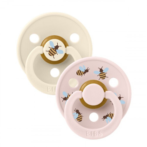BIBS – STUDIO COLLECTION ΣΕΤ ΠΙΠΙΛΕΣ 2ΤΜΧ – BUMBLEBEE/IVORY MIX – ΣΤΡΟΓΓΥΛΗ No2 12024103