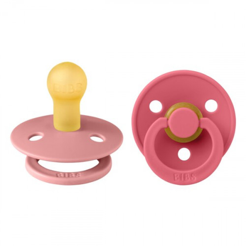 BIBS ΣΕΤ ΠΙΠΙΛΕΣ 2ΤΜΧ – COLOUR – DUSTY PINK/CORAL – ΣΤΡΟΓΓΥΛΗ No2 120446