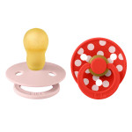 BIBS STUDIO COLLECTION ΣΕΤ ΠΙΠΙΛΕΣ 2ΤΜΧ – POLKA DOT- BLOSSOM / CANDY APPLE – ΣΤΡΟΓΓΥΛΗ No3 13034103