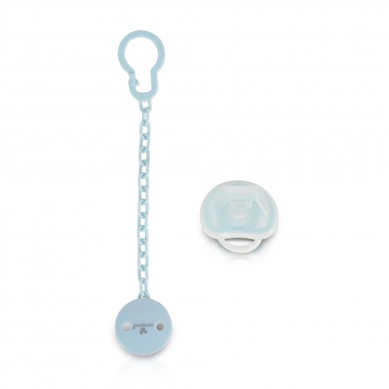 Η φωτογραφία δείχνει Πιπίλα με κλιπ της εταιρείας Cangaroo.