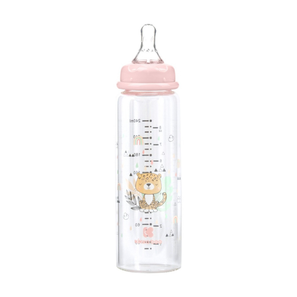 KIKKA BOO ΓΥΑΛΙΝΟ ΜΠΙΜΠΕΡΟ 240ml SAVANNA PINK.