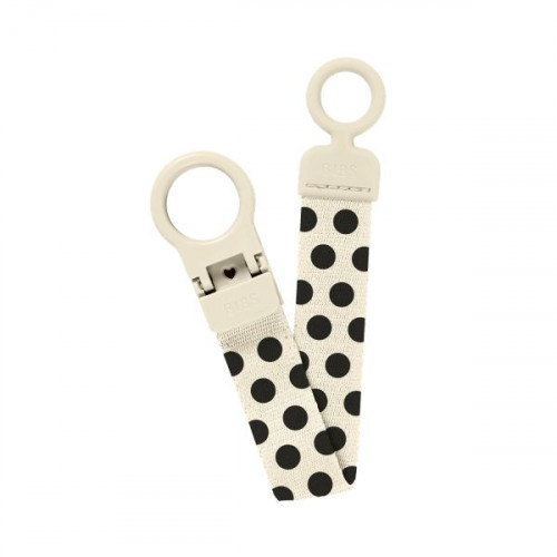 ΚΛΙΠ ΠΙΠΙΛΑΣ BIBS POLKA DOT- IVORY BLACK 950134216