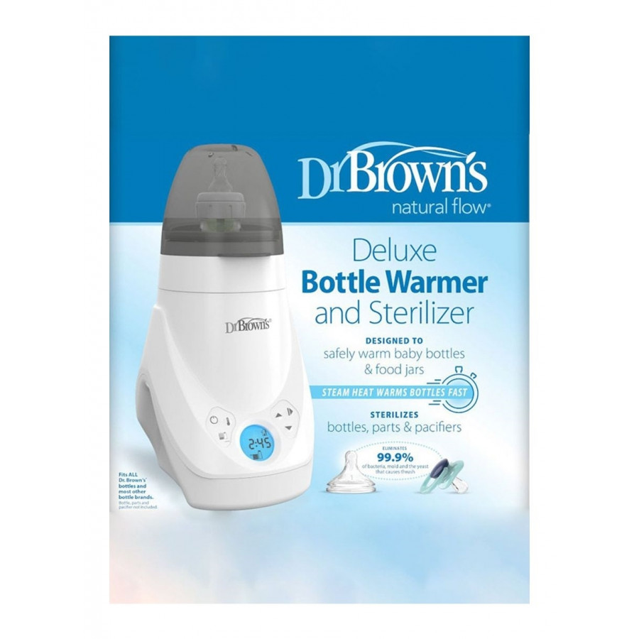 Η φωτογραφία δείχνει Θερμαντήρας ψηφιακός και αποστειρωτής μπιμπερόΣύγχρονος και πρακτικός θερμαντήρας μπιμπερό και δοχείων φαγητού.