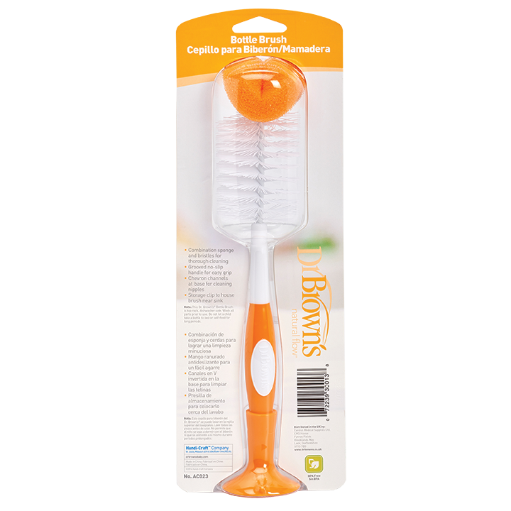 Βούρτσα καθαρισμού μπιμπερό χρωματιστέςΑπόλυτα εργονομική βούρτσα καθαρισμού μπουκαλιών με μοντέρνα σχεδίαση και χαρούμενα χρώματα.