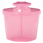 Η φωτογραφία δείχνει Δοσομετρητής σκόνης γάλακτοςΠρακτικό δοχείο σε 3 «διαμερίσματα», για την εύκολη κι ασφαλή μεταφορά της σκόνης του γάλακτος.