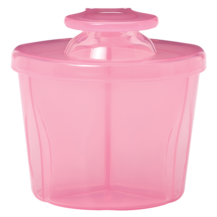 Η φωτογραφία δείχνει Δοσομετρητής σκόνης γάλακτοςΠρακτικό δοχείο σε 3 «διαμερίσματα», για την εύκολη κι ασφαλή μεταφορά της σκόνης του γάλακτος.