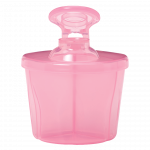 Η φωτογραφία δείχνει Δοσομετρητής σκόνης γάλακτοςΠρακτικό δοχείο σε 3 «διαμερίσματα», για την εύκολη κι ασφαλή μεταφορά της σκόνης του γάλακτος.