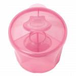 Η φωτογραφία δείχνει Δοσομετρητής σκόνης γάλακτοςΠρακτικό δοχείο σε 3 «διαμερίσματα», για την εύκολη κι ασφαλή μεταφορά της σκόνης του γάλακτος.