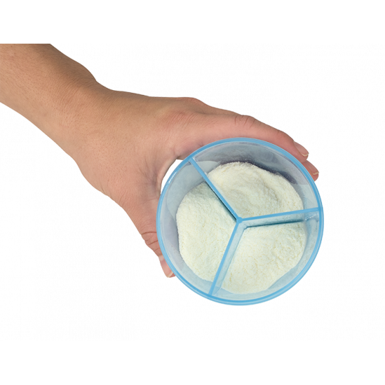 Δοσομετρητής σκόνης γάλακτοςΠρακτικό δοχείο σε 3 «διαμερίσματα», για την εύκολη κι ασφαλή μεταφορά της σκόνης του γάλακτος.