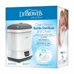 Ηλεκτρικός Αποστειρωτής και ΣτεγνωτήριοΑποστειρώνει και στεγνώνει έως και έξι μπιμπερό σε 55 λεπτά.