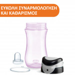 Η φωτογραφία δείχνει 2y+• ΠΡΑΚΤΙΚΟ ΣΥΣΤΗΜΑ: Το να πιείς θα είναι τόσο εύκολο όσο το να το πίνεις από ένα μπουκάλι: γυρίστε το ανάποδα και πιείτε.