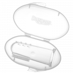 Η φωτογραφία δείχνει Βρεφική δακτυλική οδοντόβουρτσα σιλικόνηςΤοποθετήστε τη δακτυλική οδοντόβουρτσα γύρω από το δείκτη του ενηλίκου.